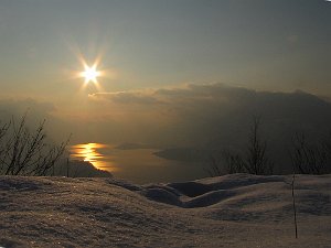 Lierna-Varenna-238 Sentiero del Viandante, tramonto sul lago